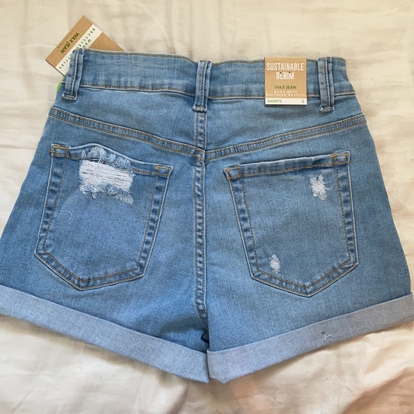 WaxJean Lightwashed denim shorts - Picture 2 of 3